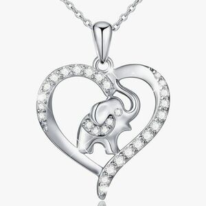 Elephant Heart Necklace925